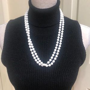 Vintage Milk Glass Necklace